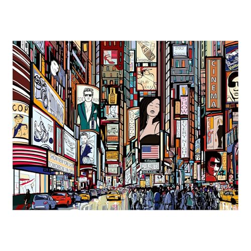 Ravensburger   Puzzle 1000 Piezas Nueva York | Puzzle Adultos 70x50cm | Puzzle 1000 Piezas | Rompecabezas Ilustrados