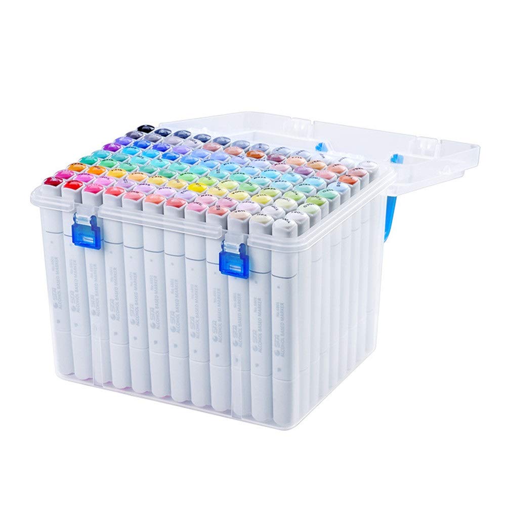 Markierungsstifte Dual Tip Art Marker Pen Primäre Kunstskizzen-Skizziermarker für Zeichnen von Graffiti(168 colors)