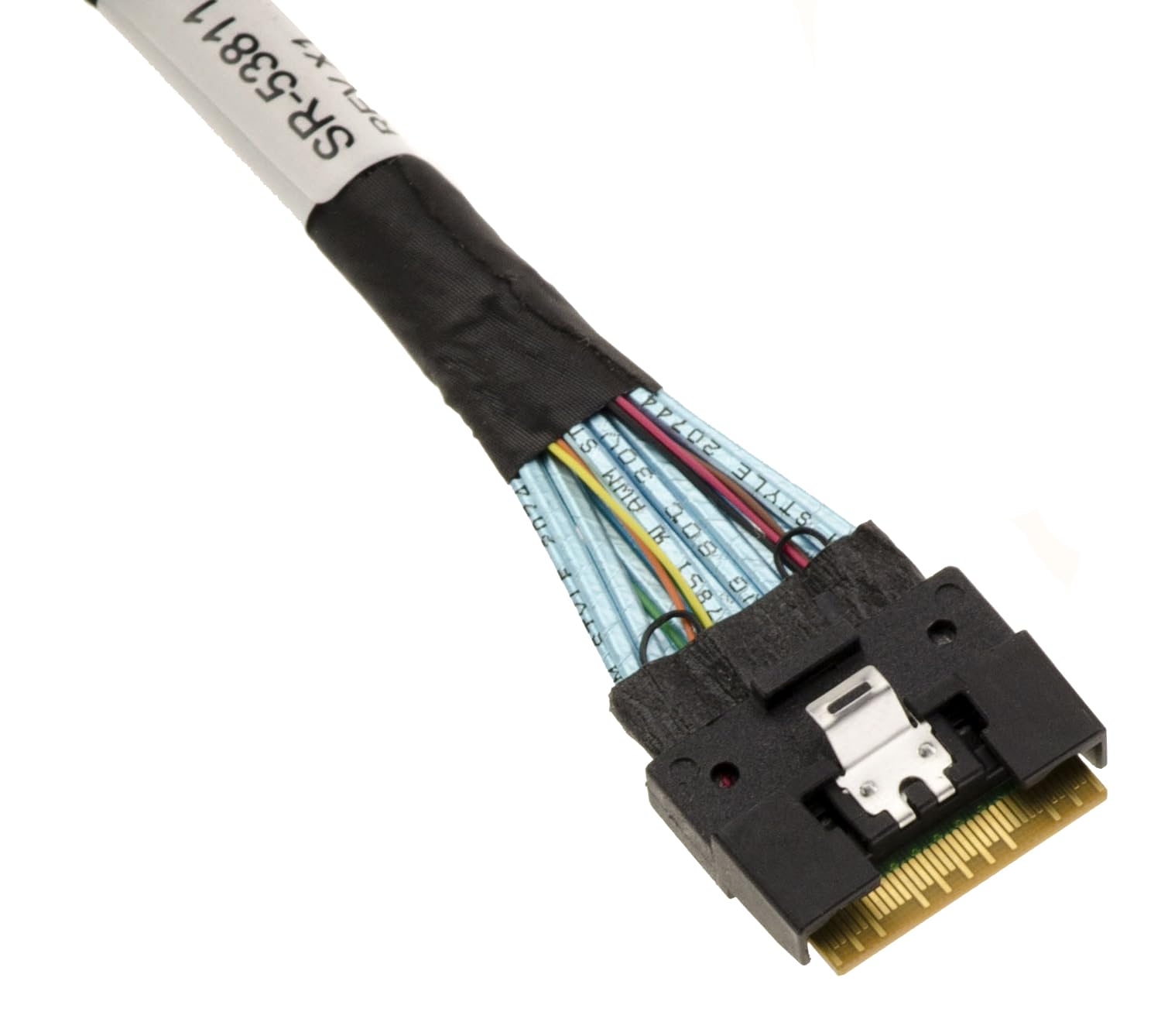 KALEA-INFORMATIQUE Cavo PCIe 4.0 con connettori Slim SAS SFF-8654 8i 74 pin a 2x SFF-8643 lunghezza 80 cm