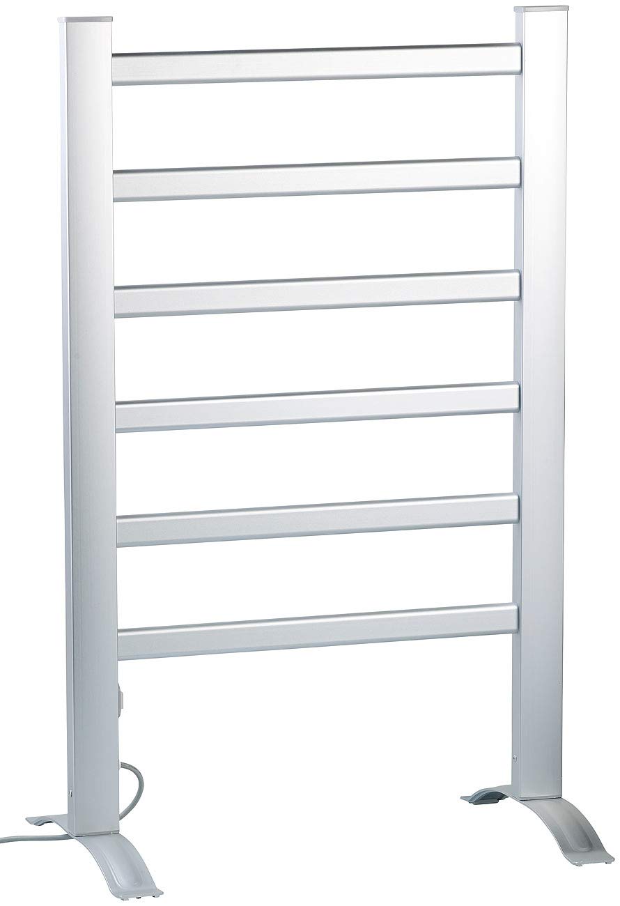 Sichler Haushaltsgeräte Handtuchtrockner: Handtuchwärmer zum Aufstellen und Aufhängen, 100 Watt (Handtuchheizkörper, Elektrischer Handtuchwärmer, WC)