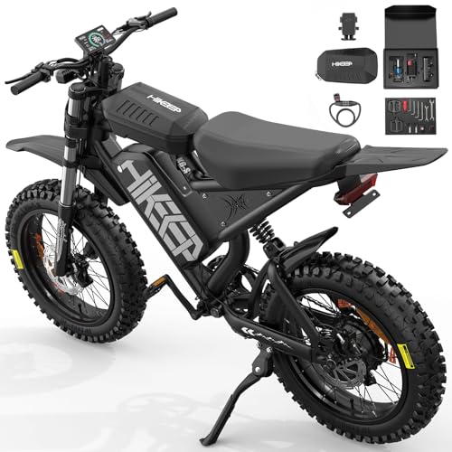HiKeep Electric Dirt Bike for Adults - 1500W Peak 3000W