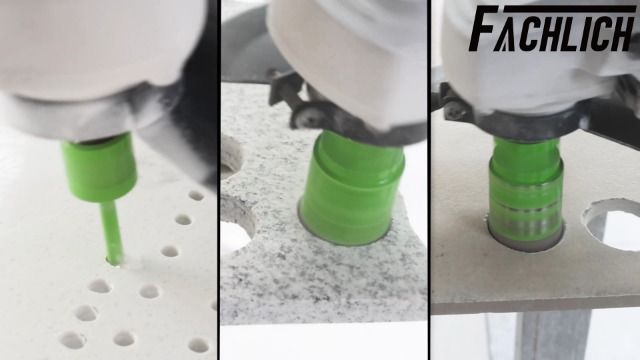 Image of Diamond Core Drill Bits Set - Tile Hole Saw Kit 6 /8 /10 /25 /35 /50mm with 2 inch Diamond Beveling Chamfer Bit for Porcelain Ceramic Tile Granite Marble