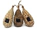 Lantern Hill Set of 3 Hand Woven Teardrop Shaped Small Hanging Birdhouses