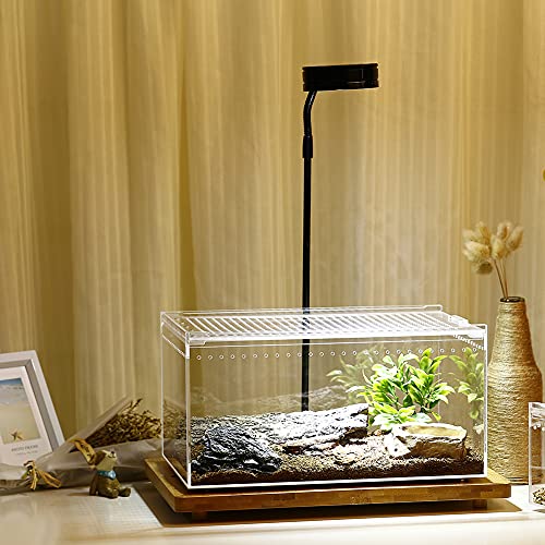 NANEEZOO Magnetic Acrylic Large Enclosure 2.5 Gallon, 12 x 8 x 6 Inch Reptile Breeding Box Terrarium Cage for Insect Tarantulas Amphibians Caterpillars Snail Clear Acrylic Reptile Feeding Box - Image 6