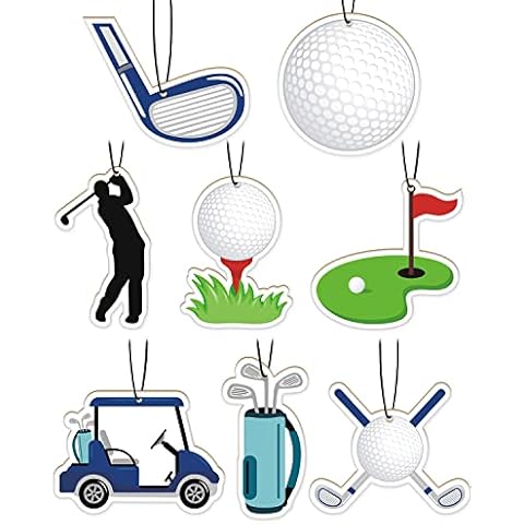 Golf Car Air Fresheners Hanging Accessories Slice Scented perfume air freshener Interior Room Decor for golf lover Pendant Golf gifts for men Cover