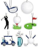 8Pcs Golf Car Air Fresheners Hanging Slice Scented for Automotive Interior Room Decor Mother’s Day F