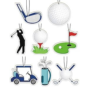 Golf Car Air Fresheners Hanging Accessories Slice Scented perfume air freshener Interior Room Decor for golf lover Pendant Golf gifts for men