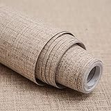 LZYMLG PVC liso papel pintado autoadhesivo dormitorio sala de estar hotel decoración de la pared renovación etiqueta 3D Arpillera