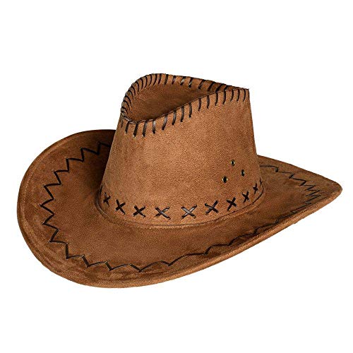 Boland 01268 - Chapeau de cowboy adulte western pour costume de carnaval, shérif, gaucho, cowgirl, Halloween, carnaval, JGA
