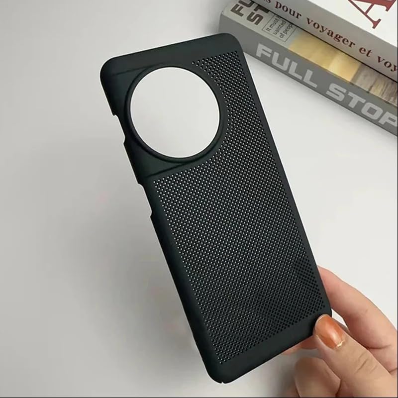Image of MILLION CASES Back Cover Case for OnePlus 12R Soft TPU Shockproof Protective Ultimate Venti Cool Slim Case(Black)