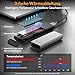 iDsonix M.2 [NVMe & SATA] SSD Enclosure Adapter[Tool Free][Aluminum], NVMe to USB 3.2 Gen 2 10Gbps, M.2 to USB C&A Supports M-Key/B+M Key, with UASP Trim for 2230/2242/2260/2280 SSD