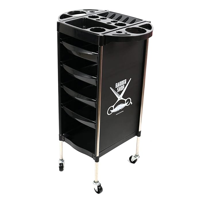 Buy 5 Tier Salon Rolling Trolley Cart, Bilateral Dryer Holder
