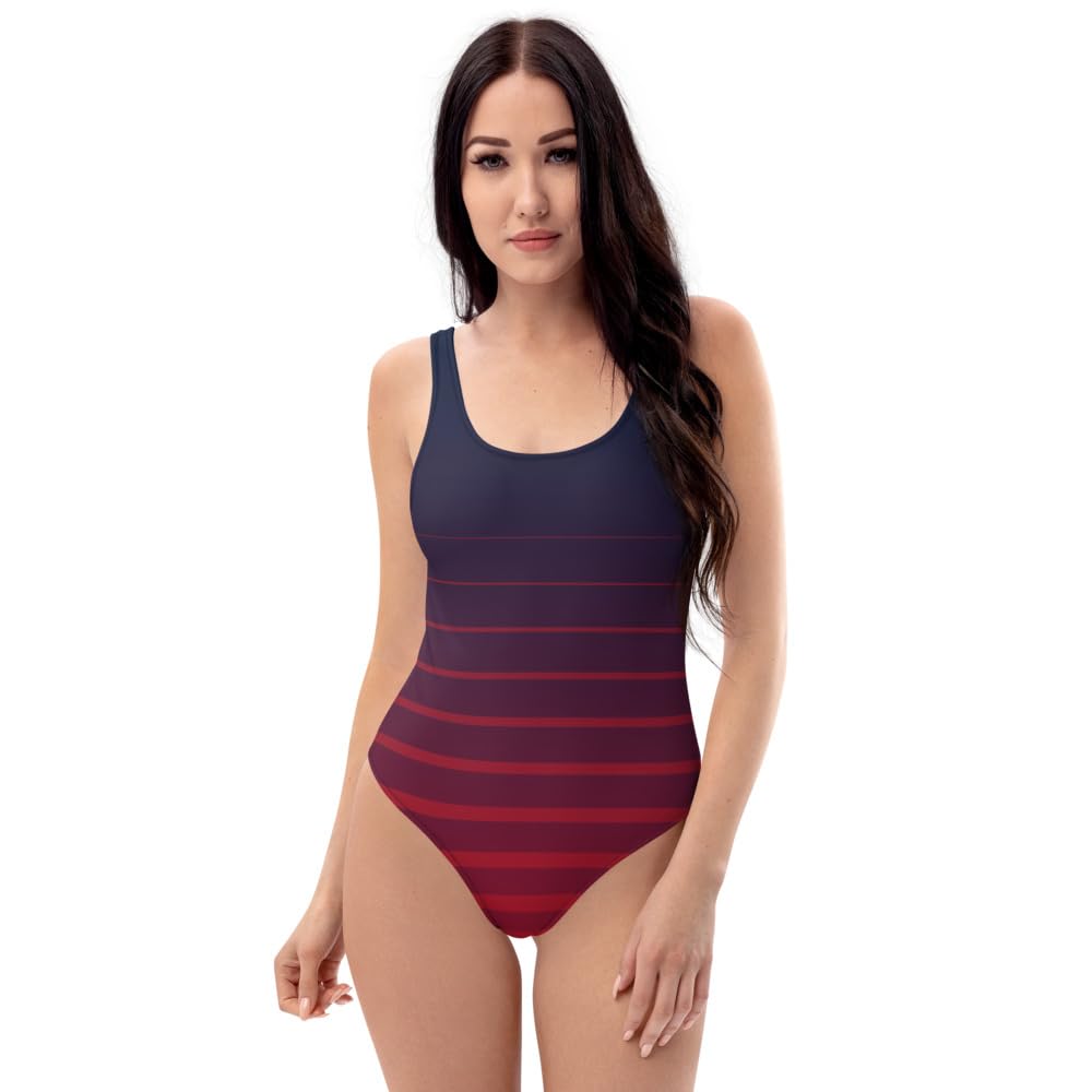 Maillot de bain une pièce résistant au chlore avec doublure devant