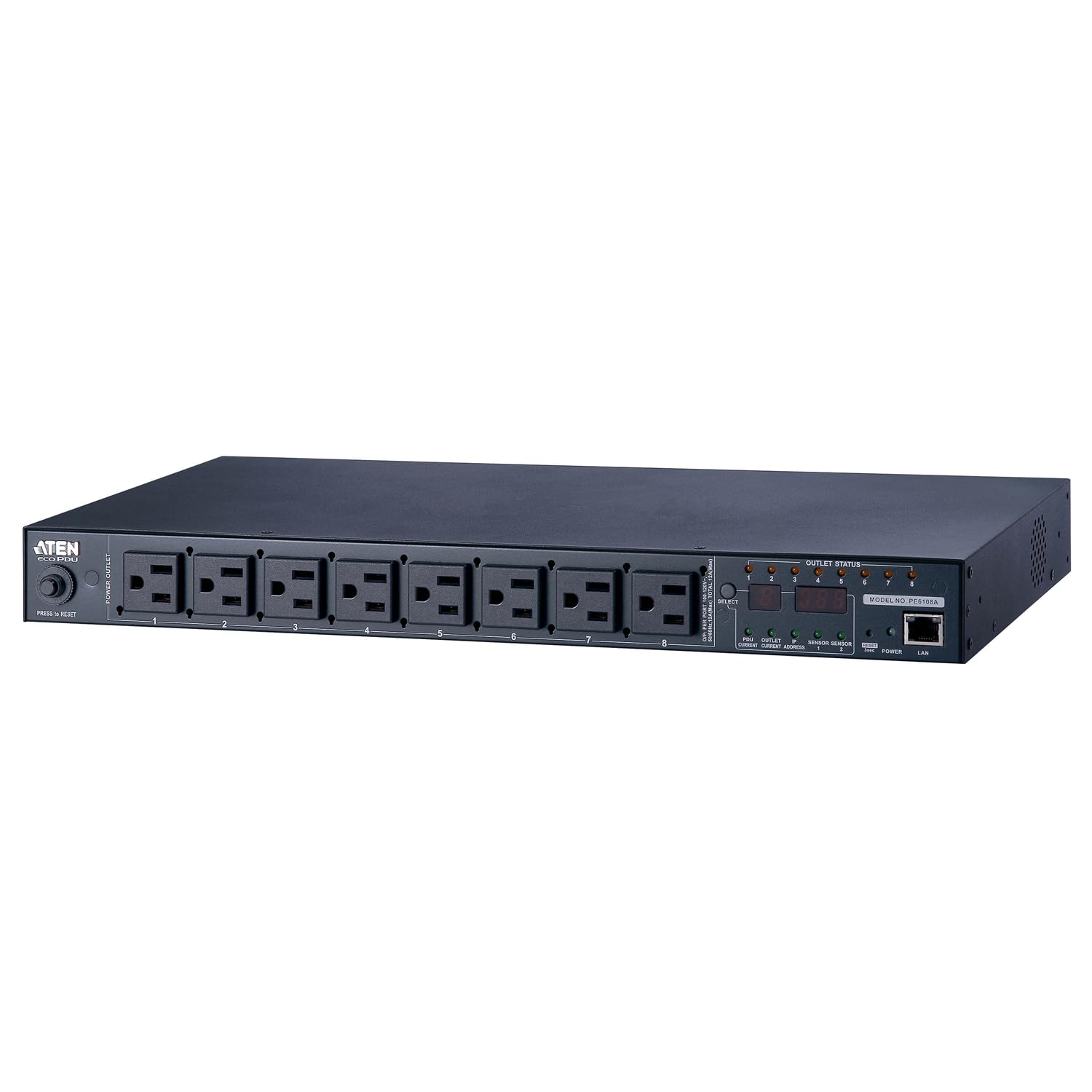 Amazon.com: ATEN PE6108 15A/10A 8 Outlet 1U Metered and Switched