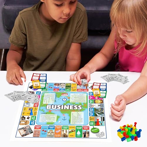 Image of Ankit Toys & Games Business Board Game for Kids & Family Entertainment Indian Real Estate Strategic Trade and Property Management Basic Business Game for Ages 6+ (Board Size 38 * 38 Cm)