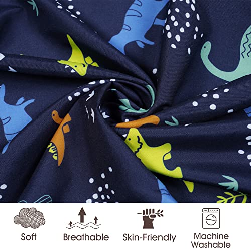 Image of PHF 3 Pack Soft Bassinet Sheets, Dinosaur Breathable Comfy Cradle Sheets for Baby Boys, No Slip Universal Fit for Most Cradle and Bassinet Mattress, Navy Dinosaur