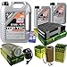 Produktbild QR-PARTS 69365854 Filter Set Inspektionspaket 7 Liter Liqui Moly Motoröl Top Tec 4200 5W-30 MANN-FILTER Innenraumfilter Kraftstofffilter Luftfilter Ölfilter