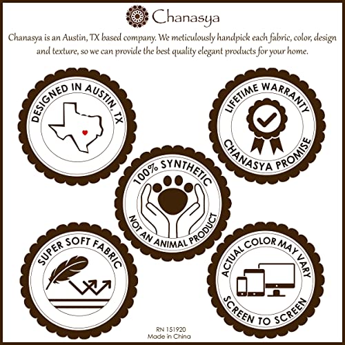 Chanasya 3-Piece Super Soft Fuzzy Fluffy Faux Fur King Duvet Comforter Cover Set - Shabby Chic Cozy Shag Furry Luxurious Velvet Mink - Off Vanilla Bedding Zipper Closure Machine Washable - King White #TOP5