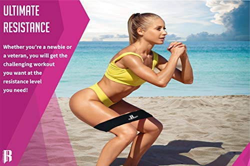 Resistance Bands for Legs and Butt - Fabric Hip Bands - Non-Slip Exercise Bands and Workout Bands - Cloth Booty Bands - Workout Loop Bands and Glute Bands - Hip Bands for Working Out - Thumbnail 3