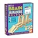 MindWare Keva Brain Builders Deluxe: STEM Building Toy Includes 75 KEVA Planks, 40 Puzzle Cards, 8 Design Cards, 3D Building Skills for Kids - Ages 7+