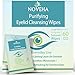 NOVEHA Eyelid & Lash Wipes | For Itchy, Dry Eyes, Styes & Blepharitis, Demodex | lid and lash Cleansing Wipes, Hypoallergenic & Soothing For Sensitive Eyes, Pack of 60