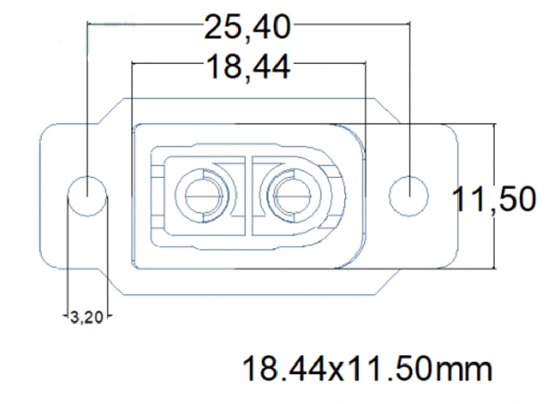 3 sztuki XT60E-F wtyczka do zabudowy z gumową nasadką + śrubami, wodoodporna, do akumulatora Lipo kompatybilna ze wszystkimi wtyczkami XT60, złota wtyczka 2-pinowa
