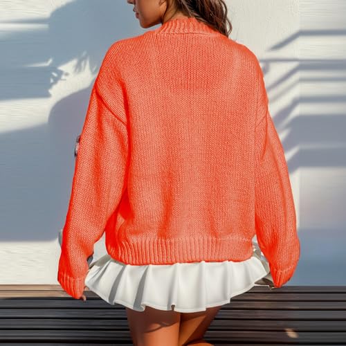 Image of FindThy Women's Cute Floral Print Cardigan Long Sleeve Button Up Cardigans Sweaters