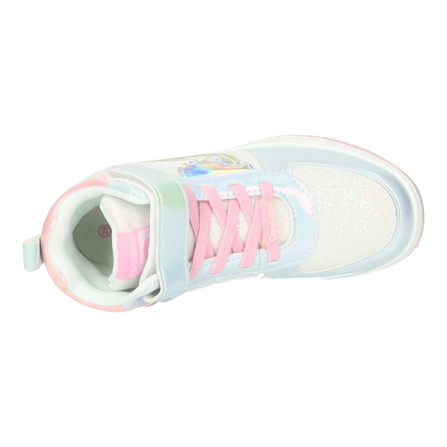 Conguitos COSH224037 Zapatillas con Luces para niñas, diseño Iridiscente con Cierre Adhesivo y Suela Antideslizante NIÑA Zapatillas