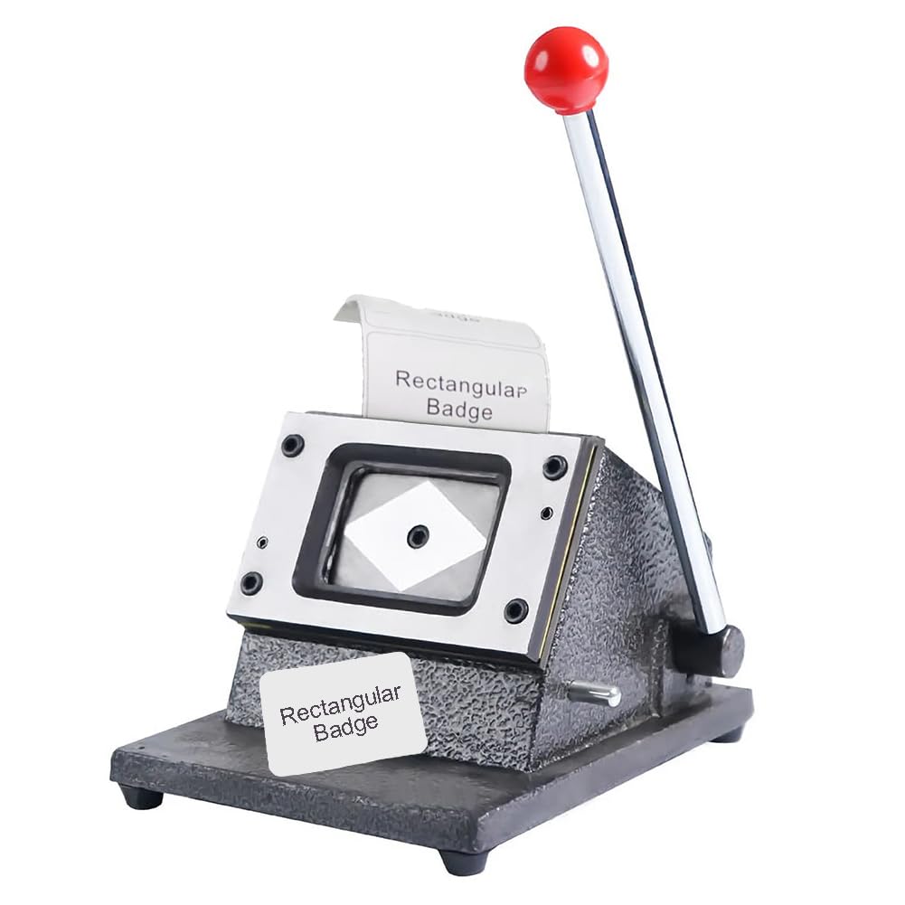 Machine à Badges magnétiques pour réfrigérateur, kit Professionnel pour la création de Badges en métal + Massicot + 100 pièces + 100 Composants pour la création de Badges DIY