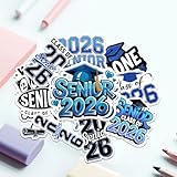 10 Pcs Senior Class of 2026 Stickers Graduation Vinyl Decals Waterproof for Laptop, Water Bottle, Notebook Gift for High School Seniors Students Classmates Grads (NDTSenior 1)