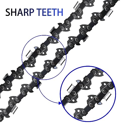 Image of 2PC 8 Inch Pole Saw Chain for Dewalt DCPS620B DCPS620M1 Chainsaw, 8 inch Replacement Chain for Dewalt DCCS623B DCCS623L1