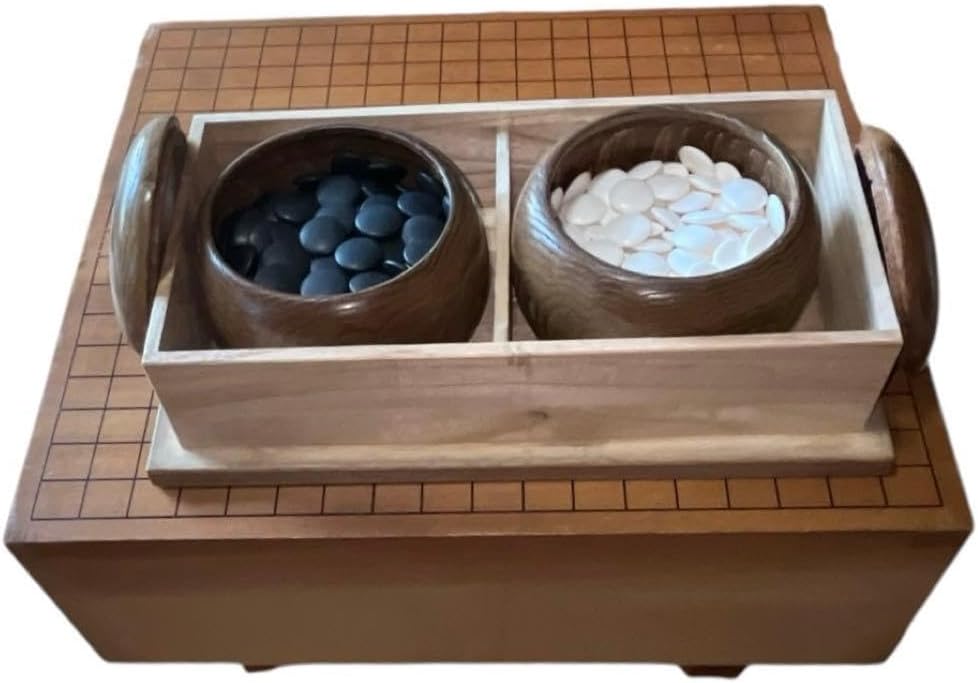 松寿製 本榧　脚付碁盤 　碁石セット（蛤178個＋那智黒180個＋碁笥） 松寿製 本榧 脚付碁盤 碁石セット（蛤178個＋那智黒180