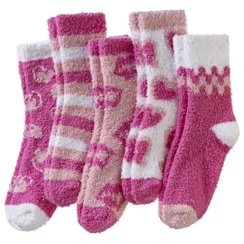 Image of DoSmart Fuzzy Socks For Women Slipper Warm Fluffy Soft Winter Cozy Plush Cabin Sleep Christmas Home Socks