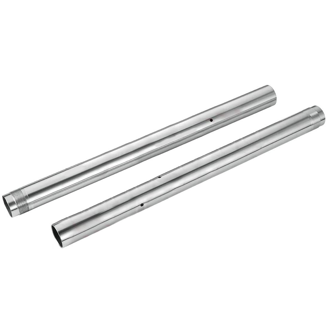 Woodey One Color Front Inner Fork Tubes Pipes Silver Pair For Suzuki Gsx1300r Hayabusa 2008-2012 2009 2010 2011 51120-24F50-000 43X530mm