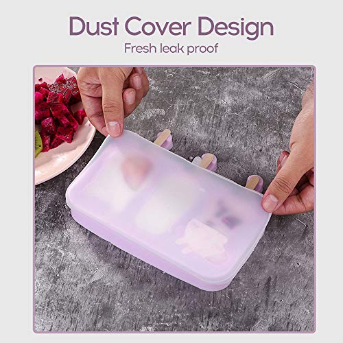 Ajcoflt Gel de sílica macio do produto comestível 2/3 de molde conjunto de sorvete com 50PCS Crabsti