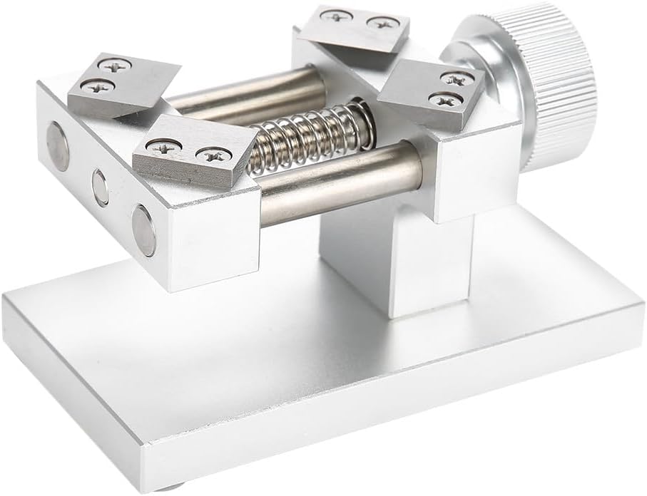 Ejoyous Watch Bezel Opener Removal Professional Watches Repair Tool Workbench Back Case Remover for Watchmaker Watch Repairing Silver