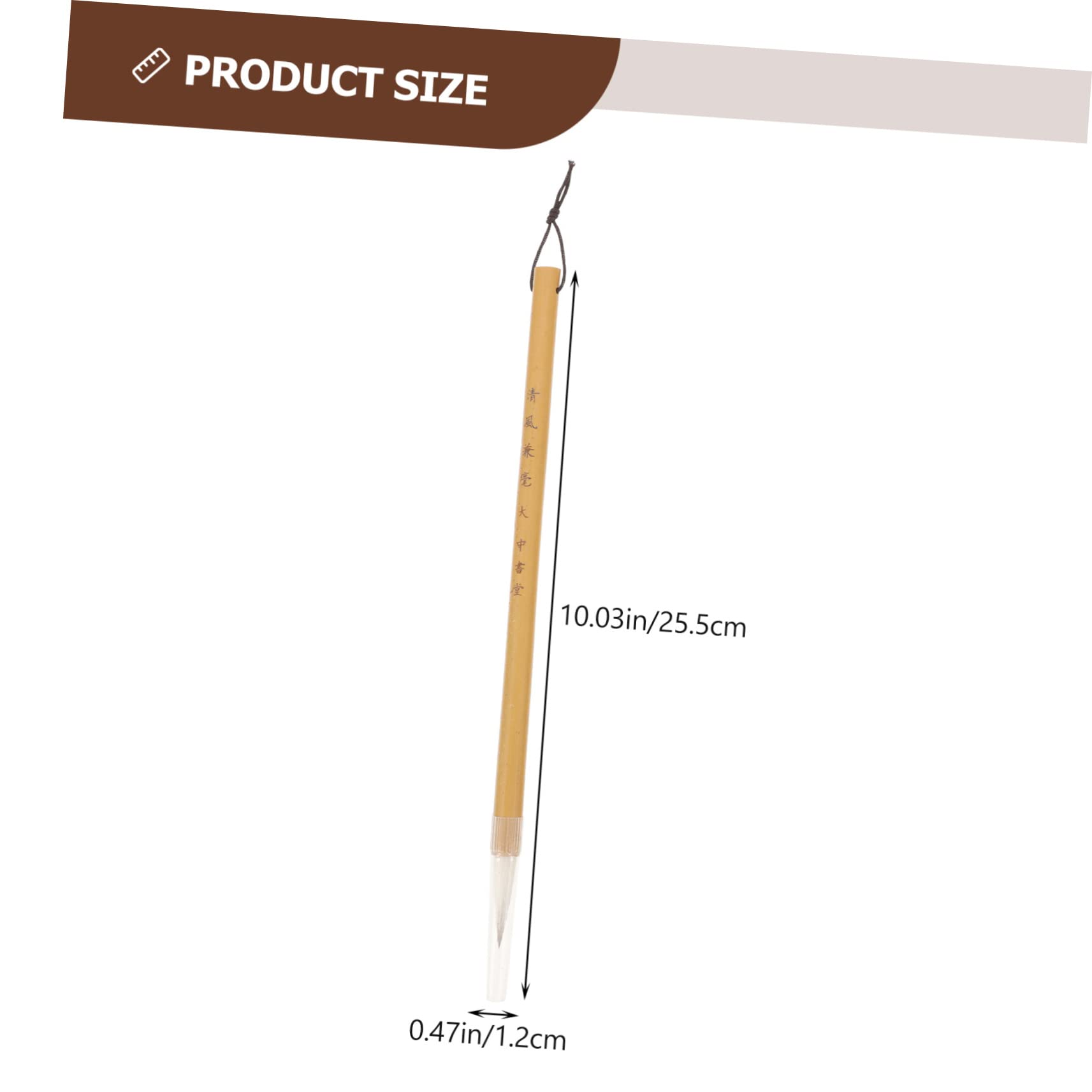 LIFKOME 3Pcs Washable Calligraphy Brush Traditional Painting Tools for Writing Smooth Ink Absorption Comfortable Grip for Calligraphy Practice and