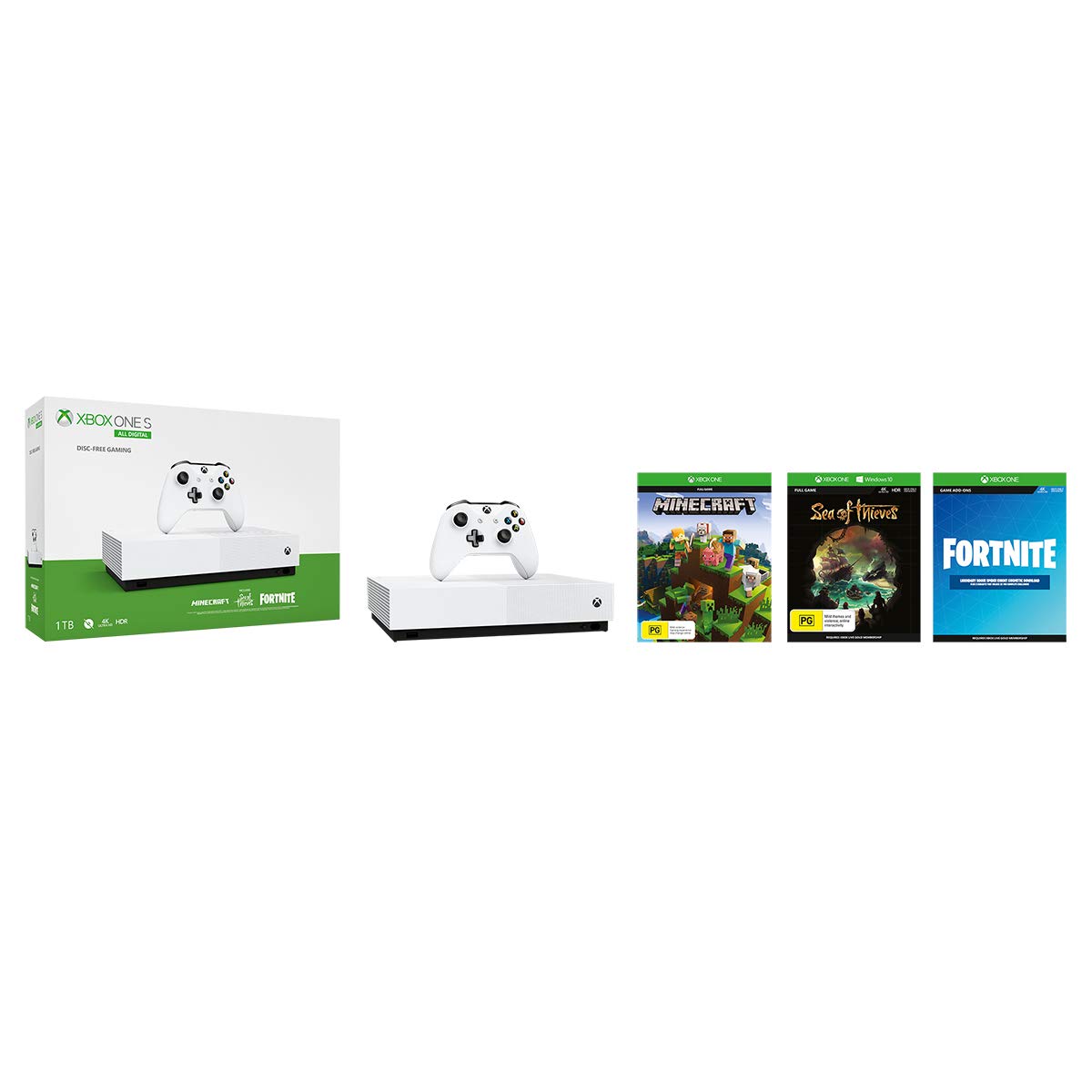 Xbox One S 1TB All-Digital Edition Console (Disc-free Gaming