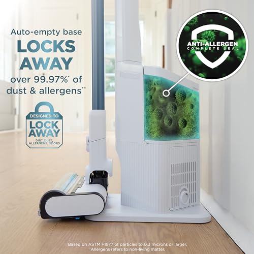 Shark Clean & Empty Cordless Stick Vacuum - Lightweight Cordless Vacuum with Auto-Empty System, HEPA Filter, Portable, Rechargeable, Exclusive Motorized Hand Tool for Pet Hair, BU3523