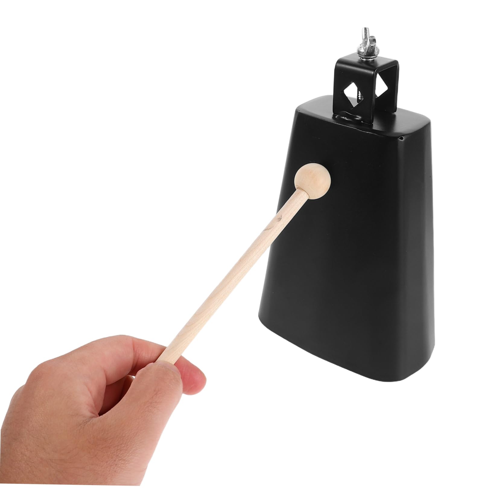 Zestaw kurtki Cowbell akcesoria perkusyjne metalowy krowi dzwonek Zestaw perkusyjny Cowbell mały krowi dzwonek Instrument muzyczny Cow Bell posiadacz krowiego dzwonka