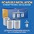 AquaBliss Replacement Multi-Stage Shower Filter Cartridge - Longest Lasting High Output Universal Shower Filter Reduces Chlorine & Toxins in SF220 or SF100. 3-Pack (SFC220)