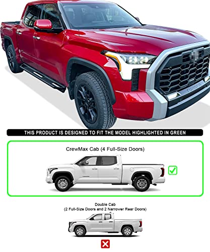 Estribos de acero inoxidable para Toyota Tundra 2022-2026 miniatura 2