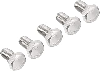 uxcell M12x20mm Hex Bolts 304 Stainless Steel Hexagon Screw Bolt 5pcs