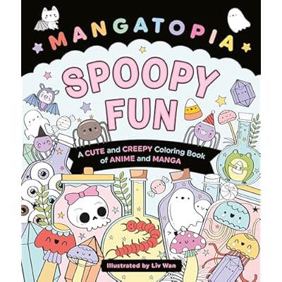 Mangatopia Spoopy Fun: A Cute and Creepy Colouring Book of Anime and Manga, Perfect for Halloween: 5