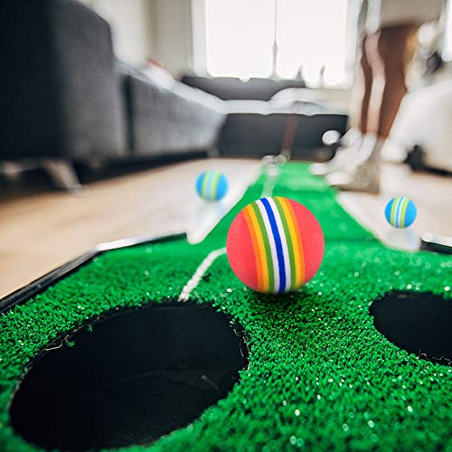 Xiaomoyu Golfbälle Schaumstoff, Übungsgolfbälle, Luftbälle Golf, Schaumstoffball für Anfänger, Kinder, Golftraining - 26 Stück/Rot, Blau