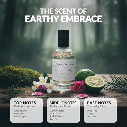 Image of When the Rain Stops EDP 50ml - Unisex Fragrance | Rain-Soaked Green & Subtle Floral Scent |Earthy, Clean, Uplifting and Long Lasting Fragrance