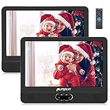 【 12 " Doble Pantalla 】 Reproductor de DVD portátil con dual pantallas reproduce el mismo video simultáneamente en cada una de los dos pantallas TFT HD de 12 pulgadas a través del cable AV. Implemente una nueva conexión entre el monitor principal y el segundo monitor para que los dispositivos funcionen de manera más estable y confiable. Es genial para la familia que tiene dos niños, Como un regalo para su hijos, Pumpkin reproductor traerá un tiempo feliz.