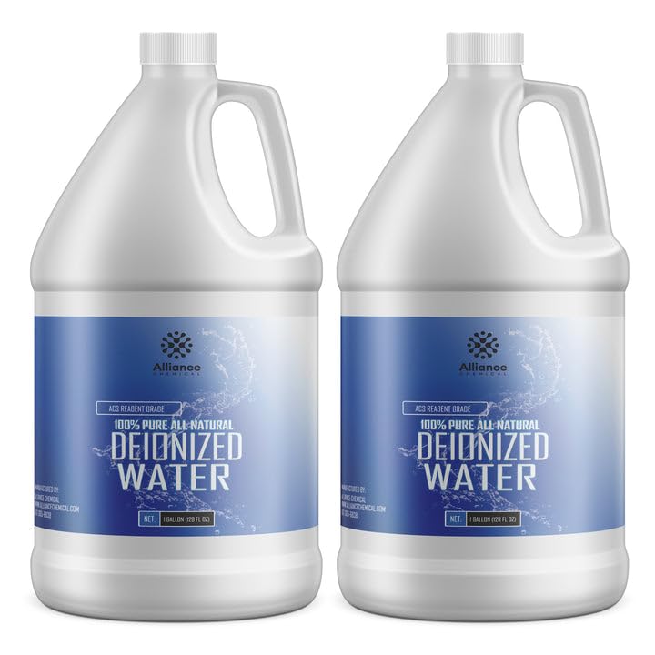 Deionized Water - 2 Gallons - Ultra-Pure, Conductive-Free Solution for Sensitive Laboratory and Electronics Applications