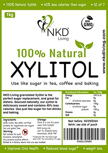 XYLITOL 1 kg natuurlijk suikeralternatief | GVO-vrij gecertificeerd - Afbeelding 5
