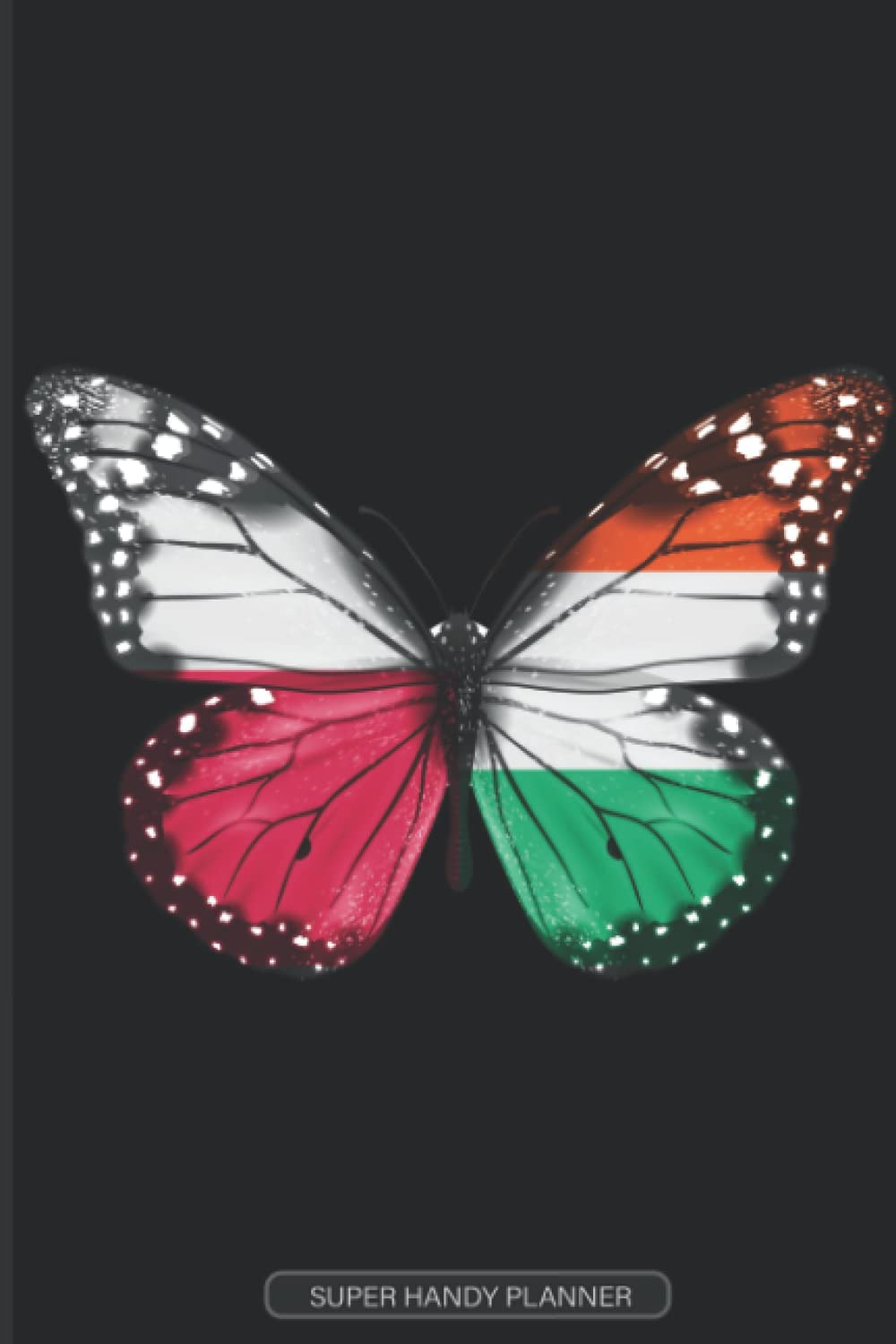 Planner: Polish Hungarian Flag Combined Butterfly Flags Of Poland Hungary